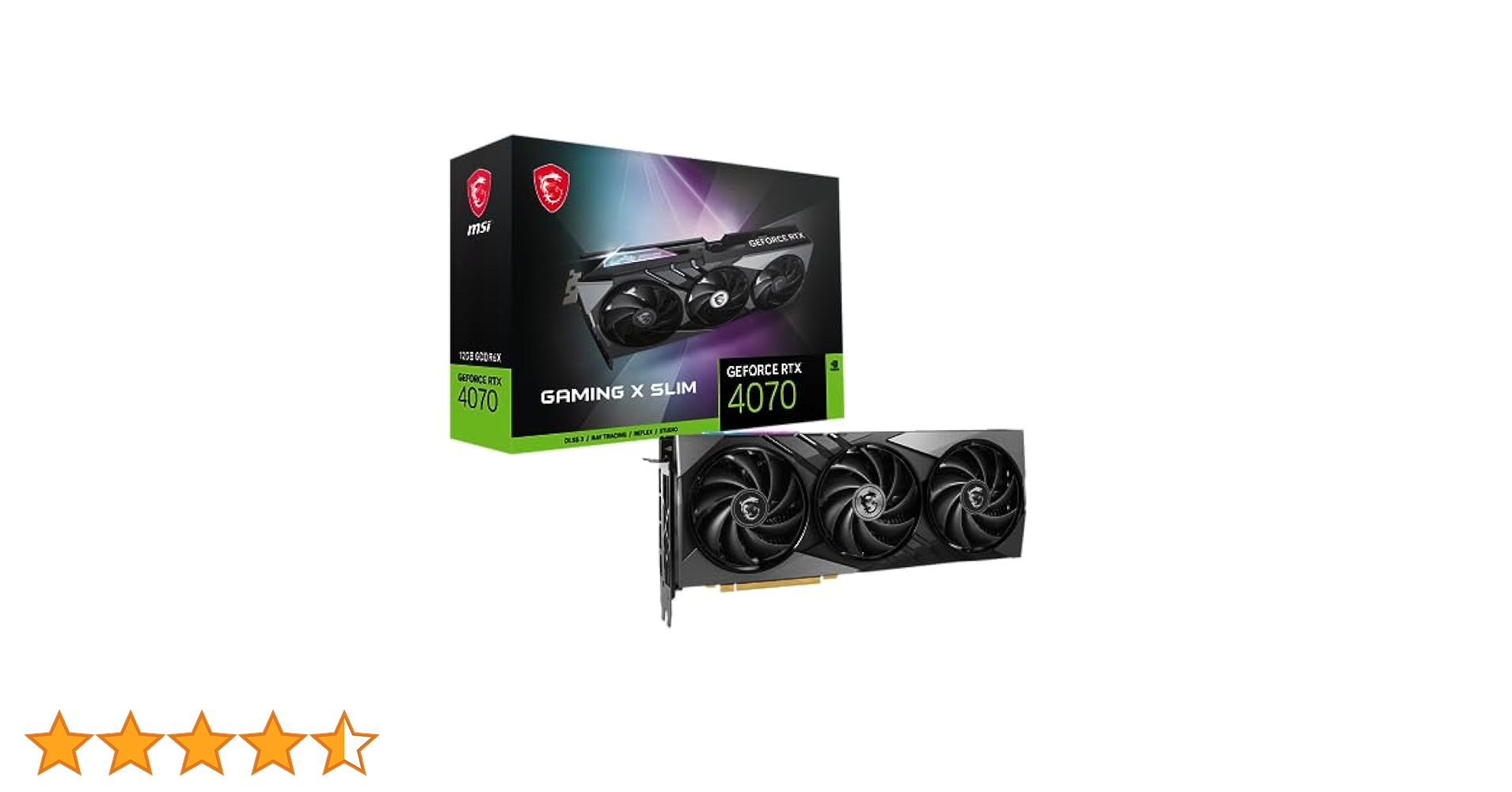MSI GeForce RTX 4070 グラフィックスカード ブラック MSI、新型GPUのGeForce RTX™ 4070を採用したグラフィック